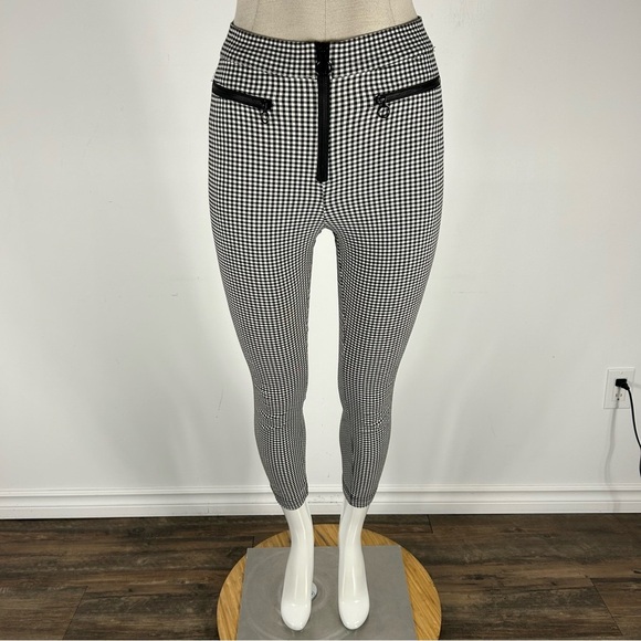 UO Black and White Houndstooth Leggings PANTS 0 - Picture 1 of 12